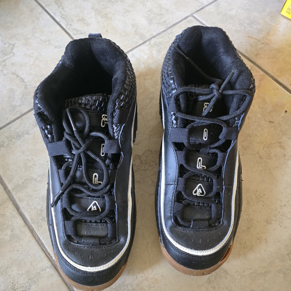 Fila Black and White Athletic Shoes